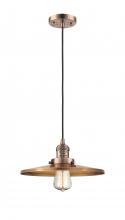  201C-AC-MFR-AC-12 - Appalachian - 1 Light - 12 inch - Antique Copper - Cord hung - Mini Pendant