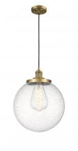  201C-BB-G204-14 - Beacon - 1 Light - 14 inch - Brushed Brass - Cord hung - Mini Pendant