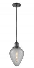  201C-OB-G165 - Geneseo - 1 Light - 7 inch - Oil Rubbed Bronze - Cord hung - Mini Pendant