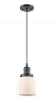  201C-OB-G51 - Bell - 1 Light - 5 inch - Oil Rubbed Bronze - Cord hung - Mini Pendant