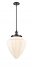  201C-OB-G661-12 - Bullet - 1 Light - 12 inch - Oil Rubbed Bronze - Cord hung - Mini Pendant