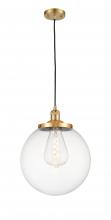  201C-SG-G202-14 - Beacon - 1 Light - 14 inch - Satin Gold - Cord hung - Mini Pendant