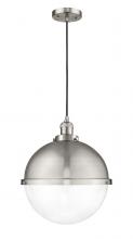  201C-SN-HFS-122-SN - Hampden - 1 Light - 13 inch - Brushed Satin Nickel - Cord hung - Pendant