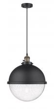  201CSW-BAB-HFS-124-BK - Hampden - 1 Light - 13 inch - Black Antique Brass - Cord hung - Pendant