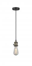  201CSW-BAB - Bare Bulb - 1 Light - 3 inch - Black Antique Brass - Cord hung - Mini Pendant