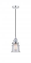  201CSW-PC-G184S - Canton - 1 Light - 5 inch - Polished Chrome - Cord hung - Mini Pendant