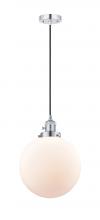  201CSW-PC-G201-10 - Beacon - 1 Light - 10 inch - Polished Chrome - Cord hung - Mini Pendant