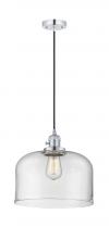  201CSW-PC-G72-L - Bell - 1 Light - 12 inch - Polished Chrome - Cord hung - Mini Pendant