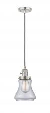  201CSW-PN-G192 - Bellmont - 1 Light - 6 inch - Polished Nickel - Cord hung - Mini Pendant