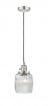  201CSW-PN-G302 - Colton - 1 Light - 6 inch - Polished Nickel - Cord hung - Mini Pendant