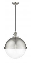  201CSW-SN-HFS-122-SN - Hampden - 1 Light - 13 inch - Brushed Satin Nickel - Cord hung - Pendant