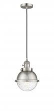  201CSW-SN-HFS-64-SN - Hampden - 1 Light - 7 inch - Brushed Satin Nickel - Cord hung - Mini Pendant