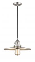  201CSW-SN-MFR-SN-12 - Appalachian - 1 Light - 12 inch - Brushed Satin Nickel - Cord hung - Mini Pendant