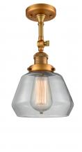  201F-BB-G172 - Fulton - 1 Light - 7 inch - Brushed Brass - Semi-Flush Mount