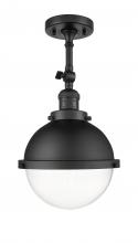  201F-BK-HFS-82-BK - Hampden - 1 Light - 9 inch - Matte Black - Semi-Flush Mount