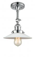  201F-PC-G1 - Halophane - 1 Light - 9 inch - Polished Chrome - Semi-Flush Mount