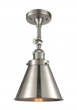  201F-SN-M13-SN - Appalachian - 1 Light - 8 inch - Brushed Satin Nickel - Semi-Flush Mount