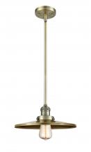  201S-AB-MFR-AB-12 - Appalachian - 1 Light - 12 inch - Antique Brass - Stem Hung - Mini Pendant