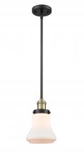  201S-BAB-G191 - Bellmont - 1 Light - 7 inch - Black Antique Brass - Stem Hung - Mini Pendant