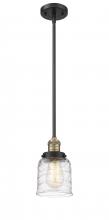  201S-BAB-G513 - Bell - 1 Light - 5 inch - Black Antique Brass - Stem Hung - Mini Pendant