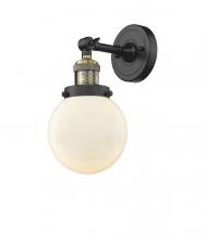  203-BAB-G201-6-LED - Beacon - 1 Light - 6 inch - Black Antique Brass - Sconce