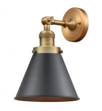  203-BB-M13-BK - Appalachian - 1 Light - 8 inch - Brushed Brass - Sconce