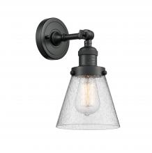  203-BK-G64 - Cone - 1 Light - 6 inch - Matte Black - Sconce