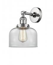  203-PC-G72 - Bell - 1 Light - 8 inch - Polished Chrome - Sconce