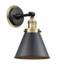  203BP-BABAB-M13-BK - Appalachian - 1 Light - 8 inch - Black Antique Brass - Sconce