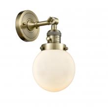  203SW-AB-G201-6 - Beacon - 1 Light - 6 inch - Antique Brass - Sconce