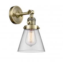  203SW-AB-G62 - Cone - 1 Light - 6 inch - Antique Brass - Sconce