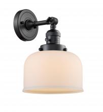  203SW-BK-G71 - Bell - 1 Light - 8 inch - Matte Black - Sconce