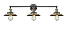  205-BAB-M4 - Railroad - 3 Light - 32 inch - Black Antique Brass - Bath Vanity Light