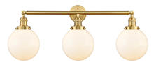  205-SG-G201-8 - Beacon - 3 Light - 32 inch - Satin Gold - Bath Vanity Light