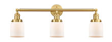  205-SG-G51 - Bell - 3 Light - 30 inch - Satin Gold - Bath Vanity Light