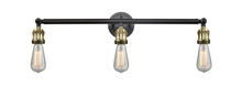  205-BAB - Bare Bulb - 3 Light - 30 inch - Black Antique Brass - Bath Vanity Light