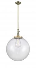  206-AB-G204-18 - Beacon - 1 Light - 12 inch - Antique Brass - Stem Hung - Mini Pendant