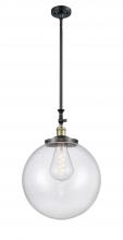  206-BAB-G204-16 - Beacon - 1 Light - 12 inch - Black Antique Brass - Stem Hung - Mini Pendant