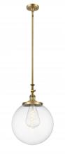  206-BB-G202-14 - Beacon - 1 Light - 12 inch - Brushed Brass - Stem Hung - Mini Pendant