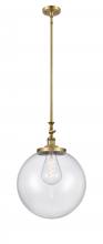  206-BB-G202-16 - Beacon - 1 Light - 12 inch - Brushed Brass - Stem Hung - Mini Pendant