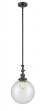  206-OB-G204-10 - Beacon - 1 Light - 10 inch - Oil Rubbed Bronze - Stem Hung - Mini Pendant