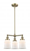  207-AB-G181 - Canton - 3 Light - 18 inch - Antique Brass - Stem Hung - Chandelier