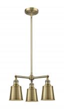  207-AB-M9-AB - Addison - 3 Light - 19 inch - Antique Brass - Stem Hung - Chandelier