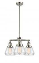  207-PN-G172 - Fulton - 3 Light - 22 inch - Polished Nickel - Stem Hung - Chandelier