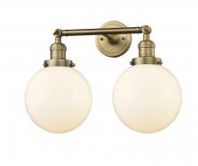  208-BB-G201-8 - Beacon - 2 Light - 19 inch - Brushed Brass - Bath Vanity Light