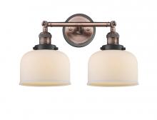  208BP-ACBK-G71 - Bell - 2 Light - 19 inch - Antique Copper - Bath Vanity Light