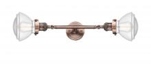  208L-AC-G322 - Olean - 2 Light - 7 inch - Antique Copper - Bath Vanity Light