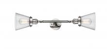  208L-PN-G64 - Cone - 2 Light - 6 inch - Polished Nickel - Bath Vanity Light