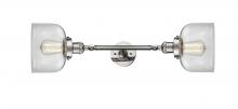  208L-PN-G72 - Bell - 2 Light - 8 inch - Polished Nickel - Bath Vanity Light