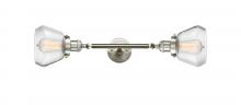  208L-SN-G172 - Fulton - 2 Light - 7 inch - Brushed Satin Nickel - Bath Vanity Light